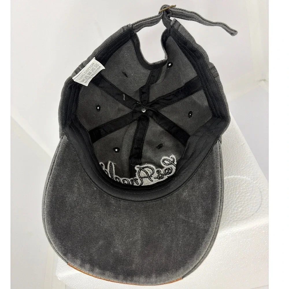 Los Angeles Embroidered Baseball Cap‎ Washed Gray Cotton Adjustable Hat EST 1958